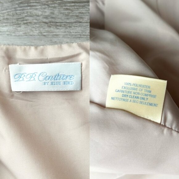 Vintage Blue Bird B.B. Couture Pink Peplum Hem  Blazer - Picture 12 of 16
